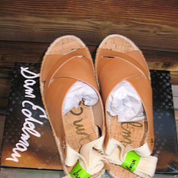 Sam Edelman Womens 7 Natural Tan Espadrille Sandals Shoes - Picture 5 of 8